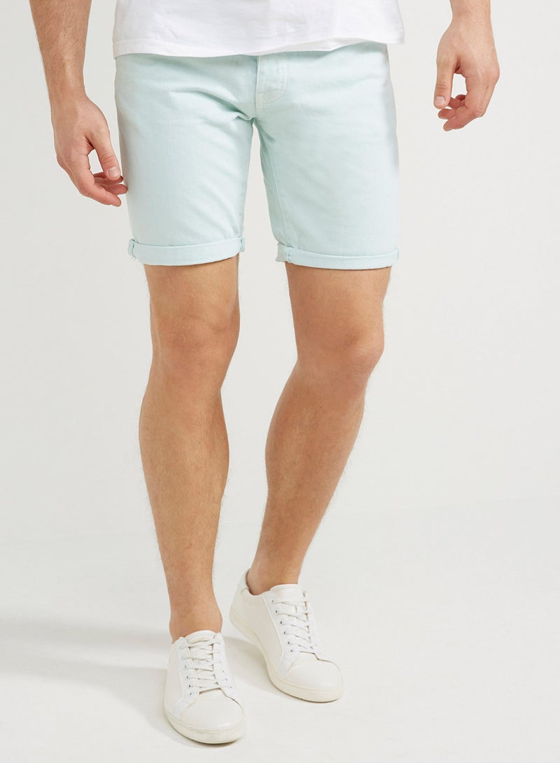 Twill Shorts Sky Blue