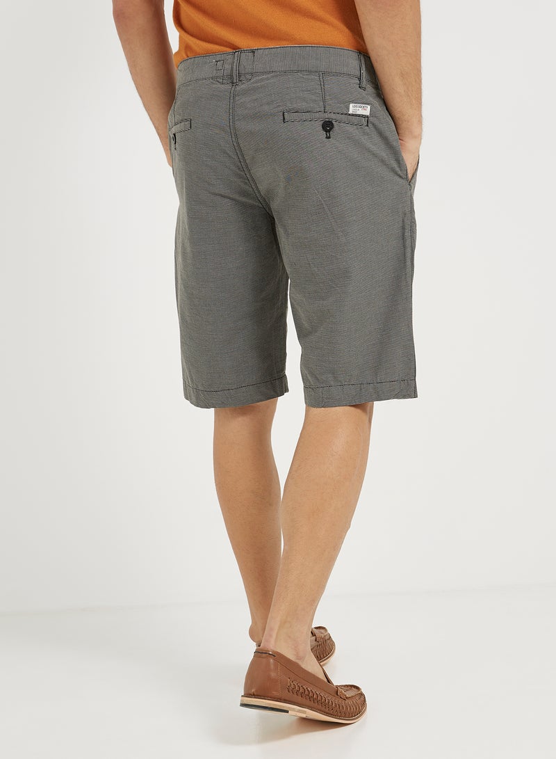 Striped Shorts Grey