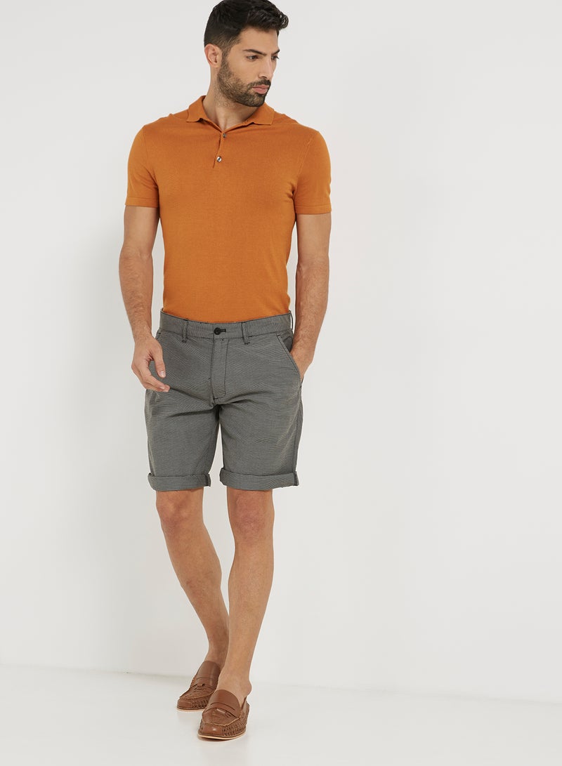 Striped Shorts Grey