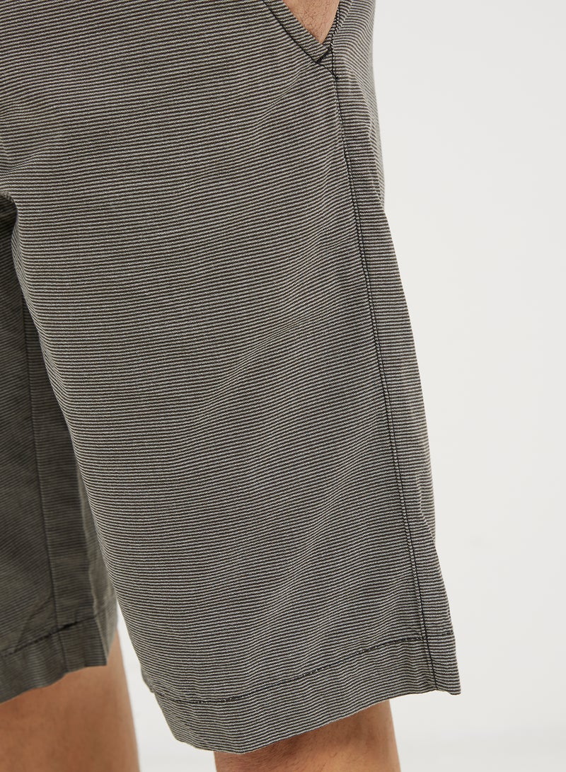 Striped Shorts Grey