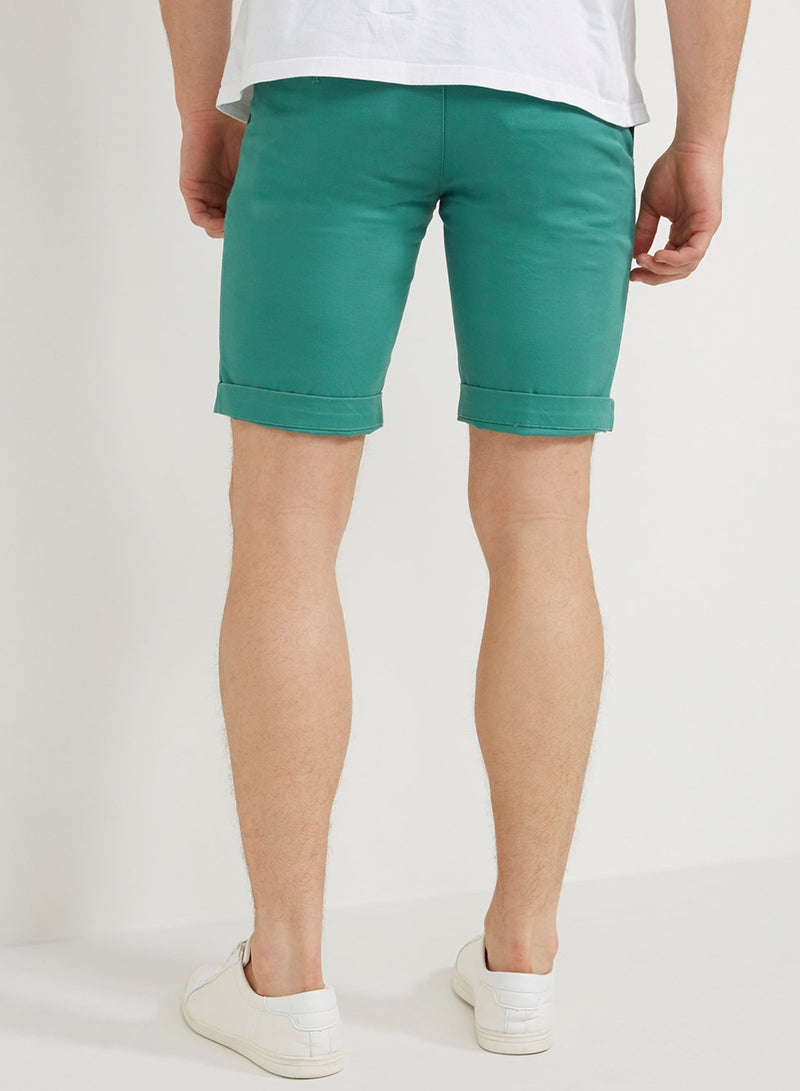 Twill Shorts Green
