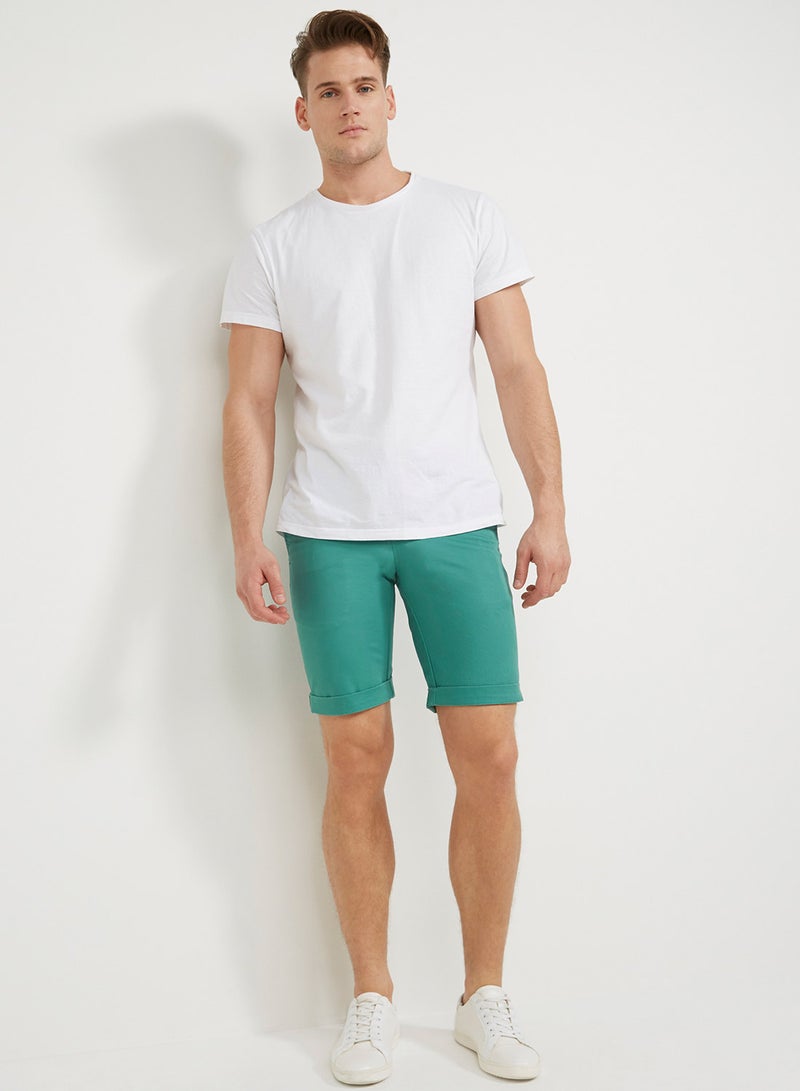 Twill Shorts Green