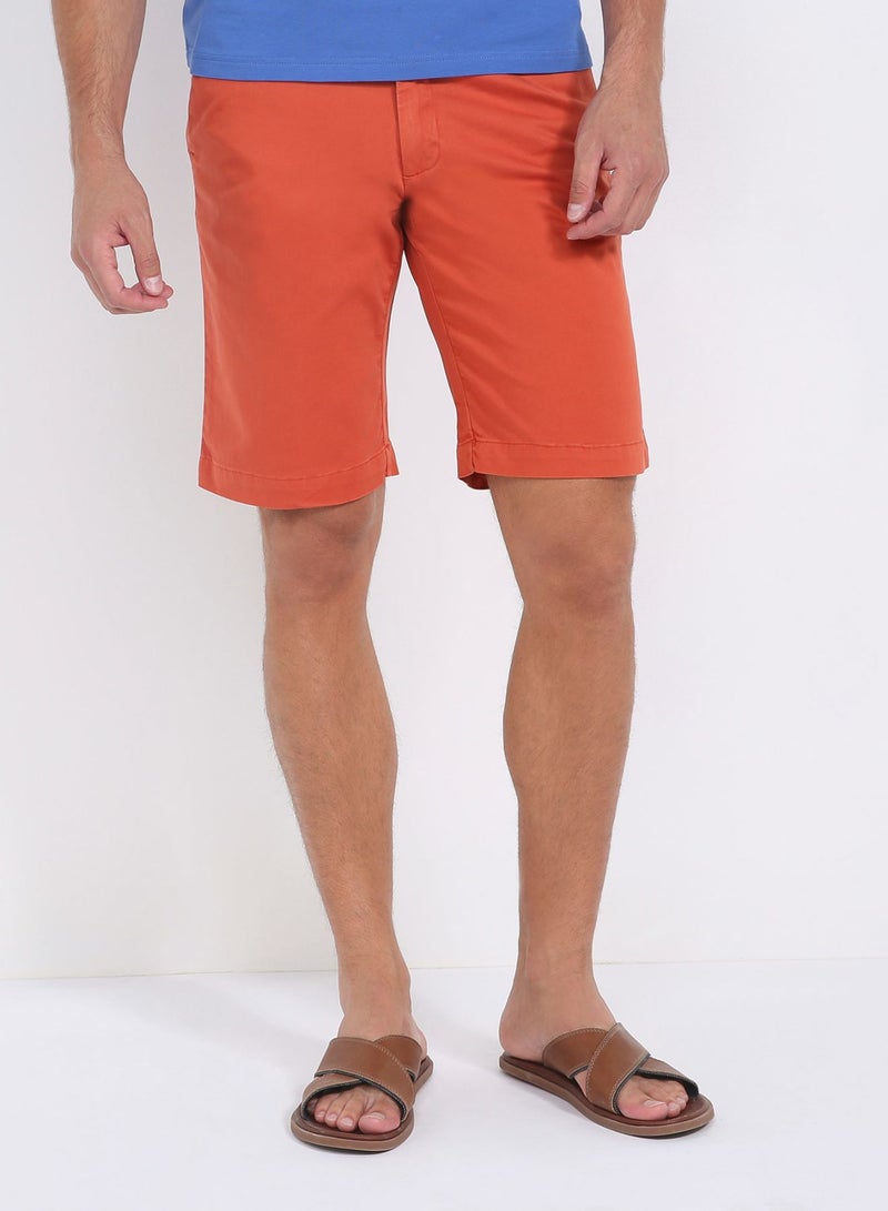 Belt Loop Bermuda Shorts 928 Dark Orange