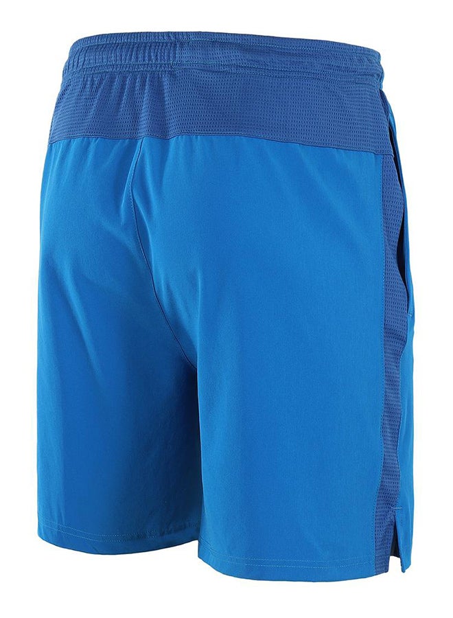 Breathable Mid Rise Casual Shorts Light Blue