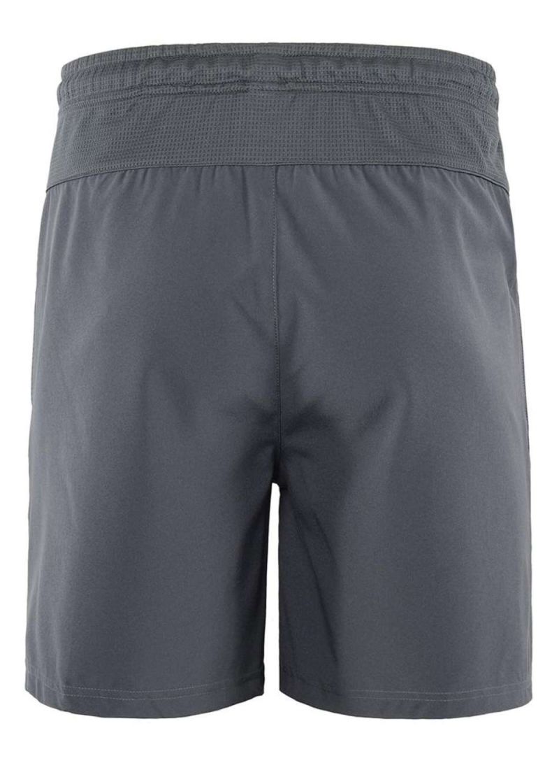 Breathable Mid Rise Casual Shorts Grey