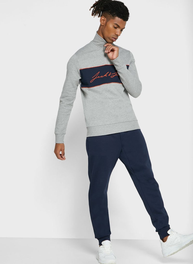 Hikari Half Zip Regular Fit Sweatshirt Grey