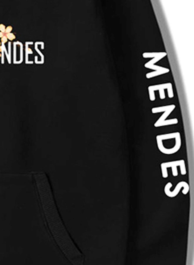 Shawn Mendes Printed Hoodie Black/White/Beige