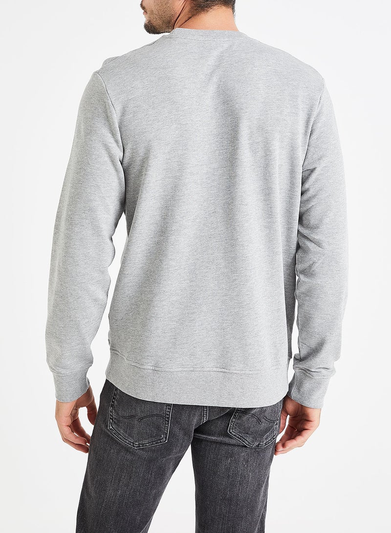 Evan Crew Neck Sweatshirt Grey