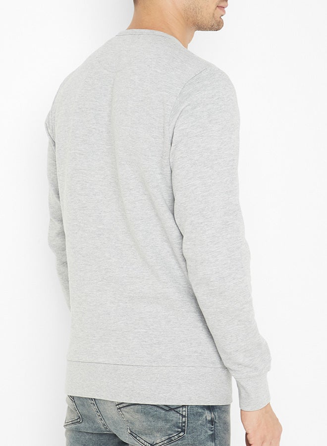 Gaming Crew Neck Sweatshirt Light Grey Melange