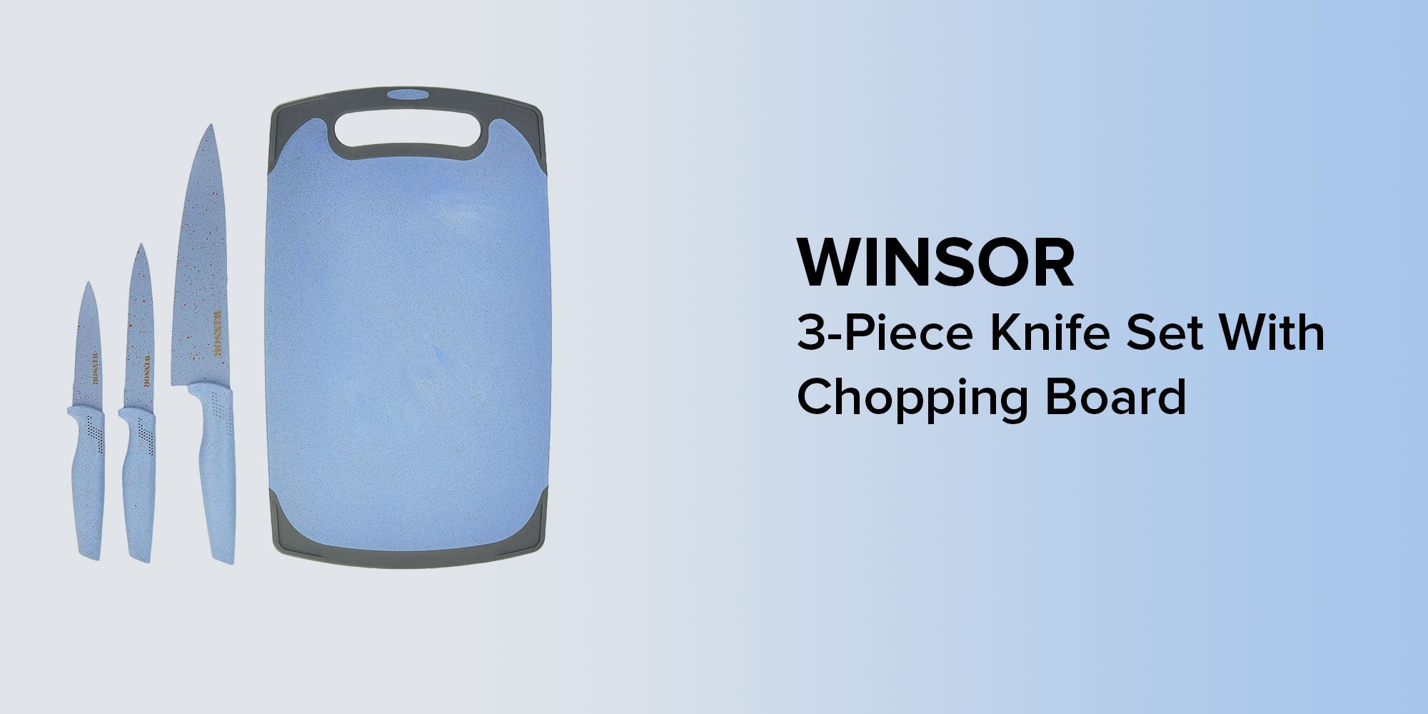 Cutting Board With Knife Set Assorted