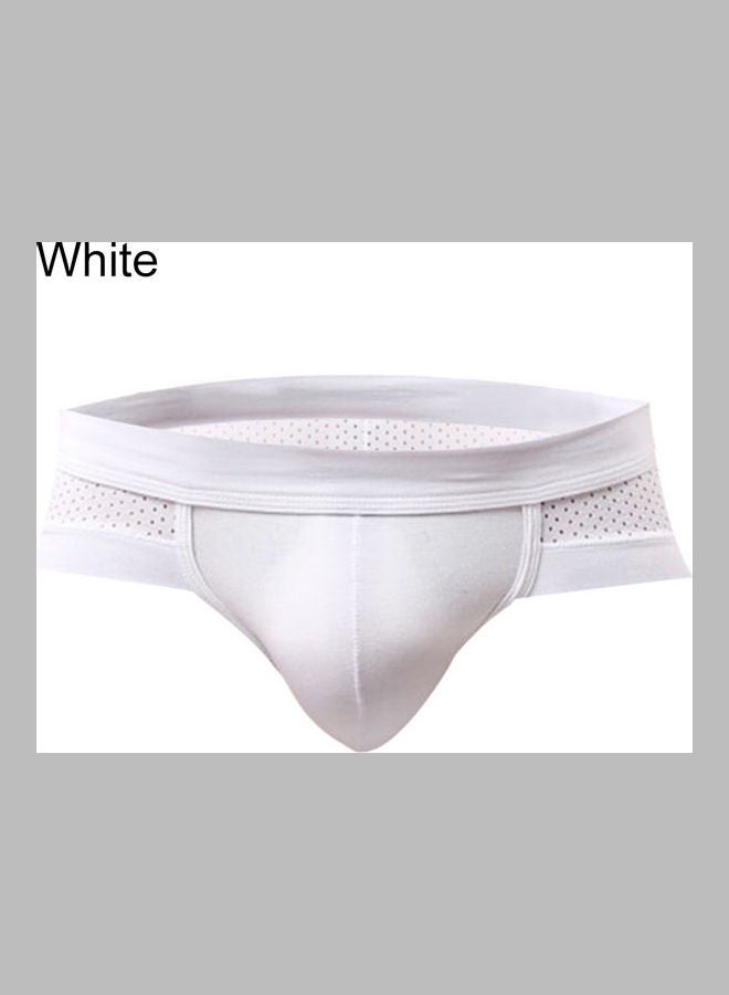 Mesh Breathable Cotton Underwear White