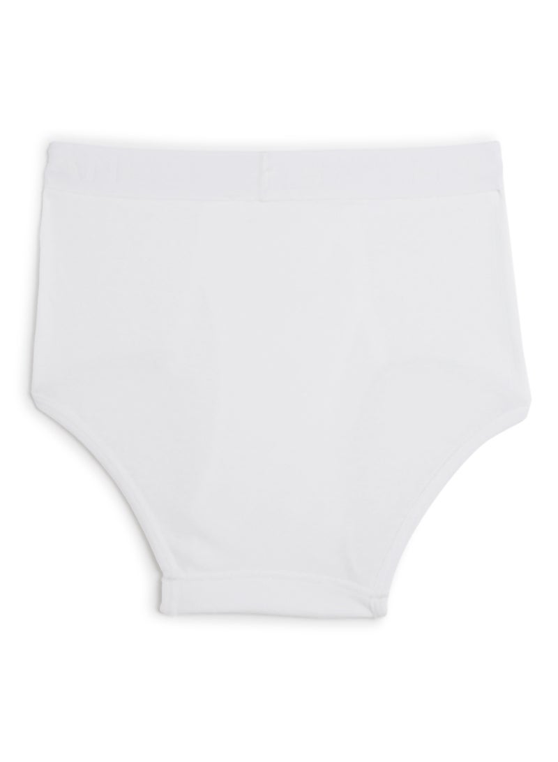 Pack Of 7 Ultimate Full-Cut Pre Shrunk Briefs White