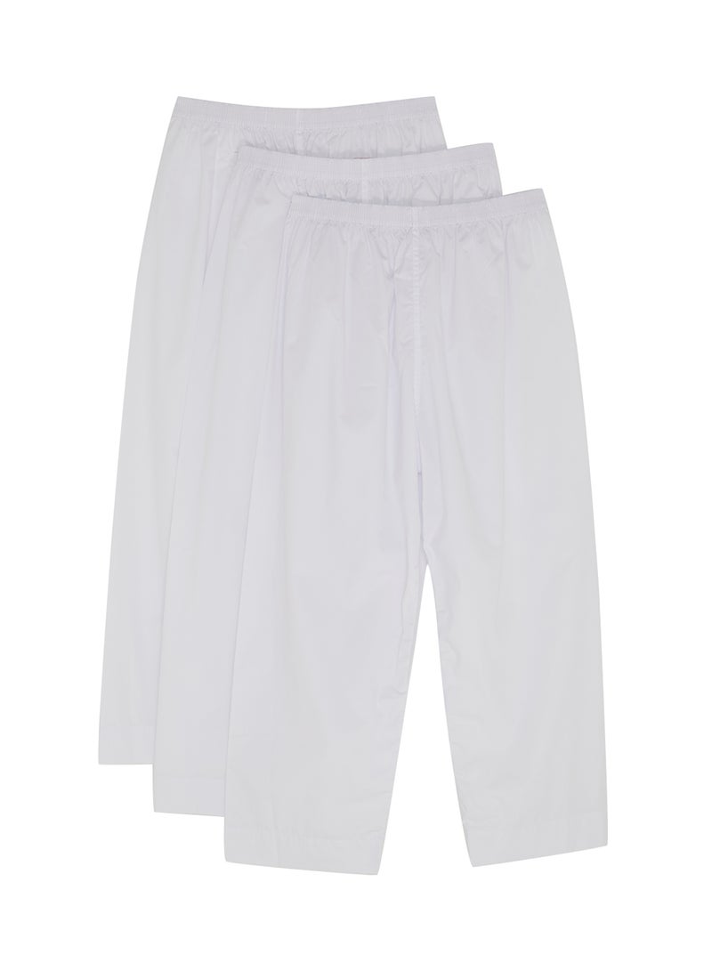 3-Piece Long Pants Sarwal White
