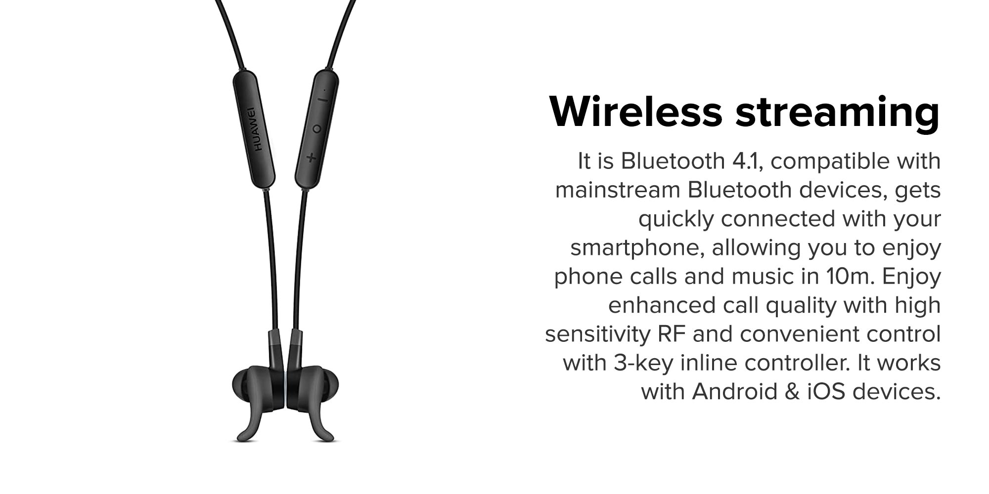 Subwoofer In-Ear Wireless Bluetooth Headphone Black