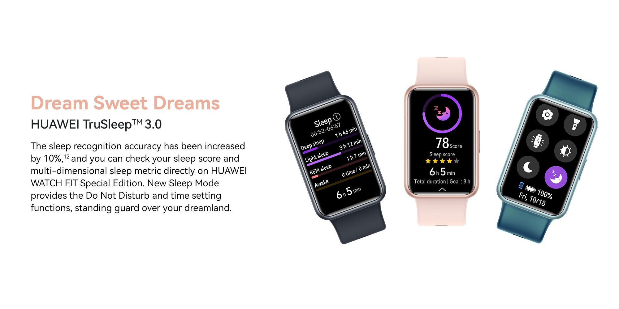 WATCH FIT Special Edition Smart Watch, 1.64-inch HD AMOLED Display, Built-in GPS, Scientific Sleep Tracking, Quick Replies for Third-Party Apps, Compatible with Android & iOS Devices Forest Green