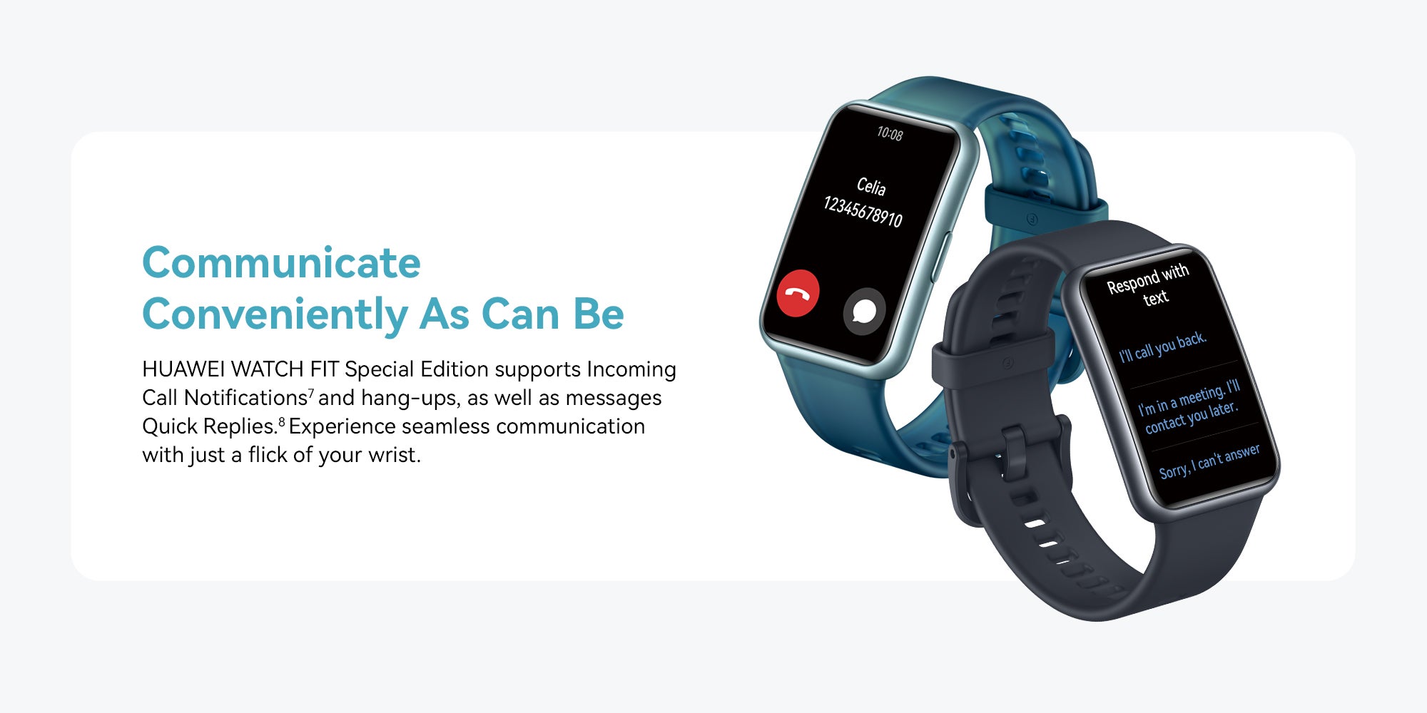 WATCH FIT Special Edition Smart Watch, 1.64-inch HD AMOLED Display, Built-in GPS, Scientific Sleep Tracking, Quick Replies for Third-Party Apps, Compatible with Android & iOS Devices Forest Green