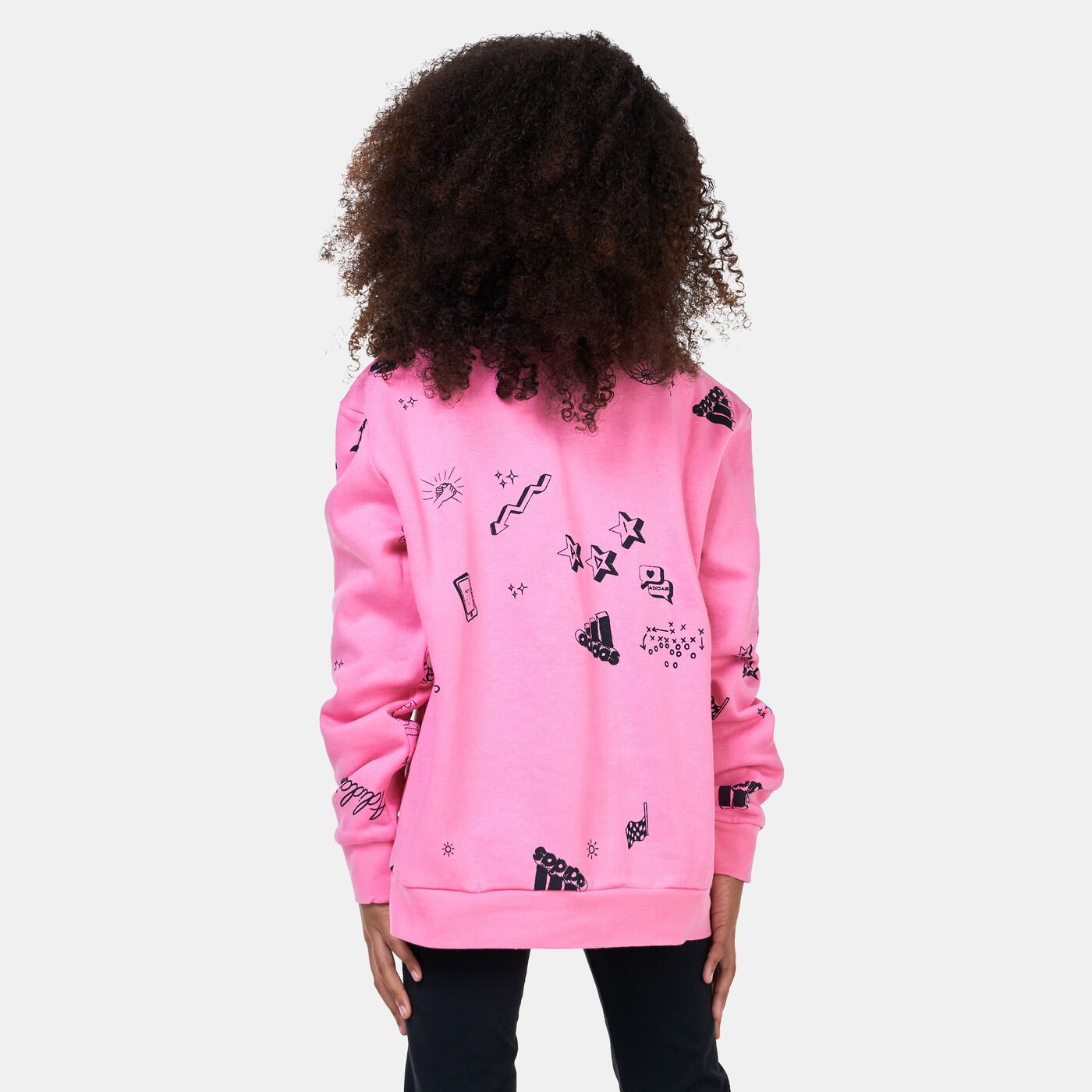 Kids' Brand Love Allover Print Sweatshirt