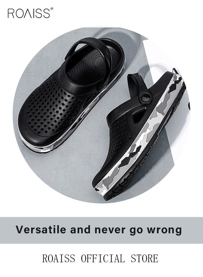 Men Breathable Sandals Anti-Slip Water Shoes Outdoor Beach Shower Slippers Summer Sandals Men's Outdoor Clogged Shoes