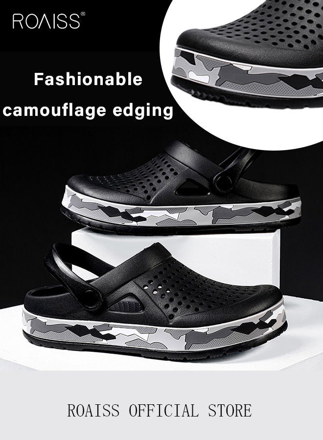 Men Breathable Sandals Anti-Slip Water Shoes Outdoor Beach Shower Slippers Summer Sandals Men's Outdoor Clogged Shoes