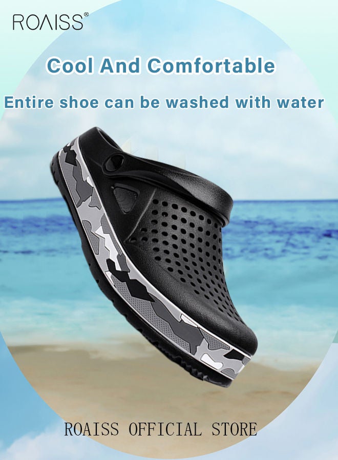 Men Breathable Sandals Anti-Slip Water Shoes Outdoor Beach Shower Slippers Summer Sandals Men's Outdoor Clogged Shoes