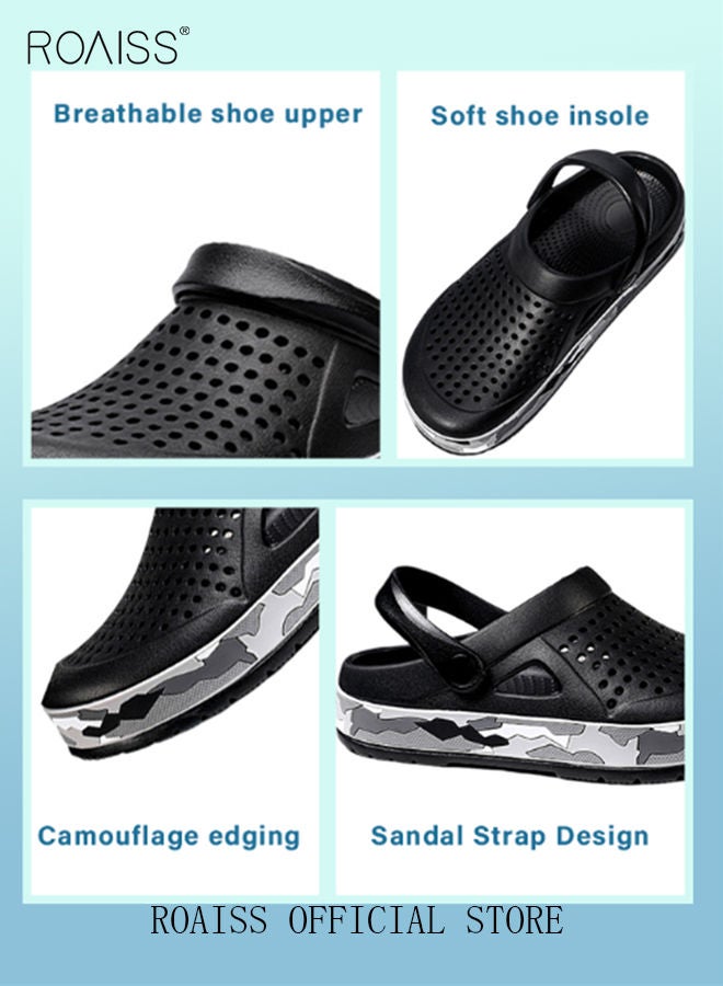 Men Breathable Sandals Anti-Slip Water Shoes Outdoor Beach Shower Slippers Summer Sandals Men's Outdoor Clogged Shoes