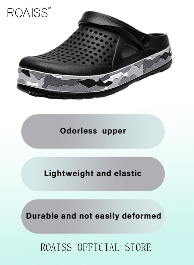 Men Breathable Sandals Anti-Slip Water Shoes Outdoor Beach Shower Slippers Summer Sandals Men's Outdoor Clogged Shoes