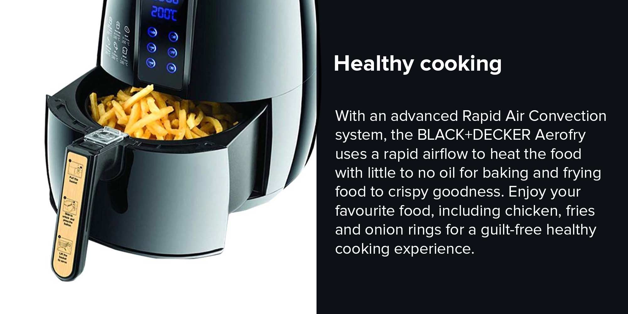 Aerofry Digital Air Fryer 4 L 1500 W AF400 Black/Gold