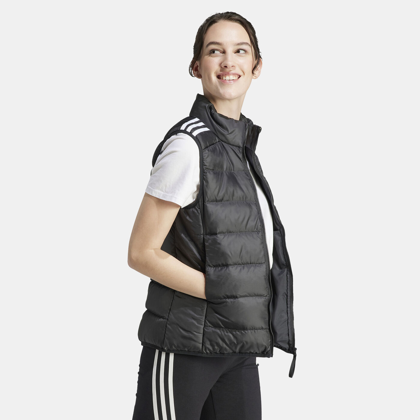 Women's Essentials 3-Stripes Light Down Vest