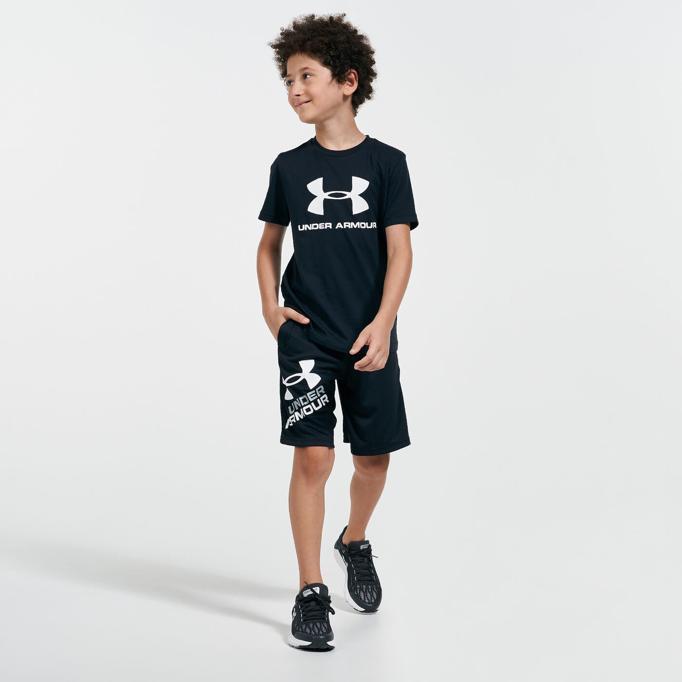 Kids' UA Prototype 2.0 Logo Shorts