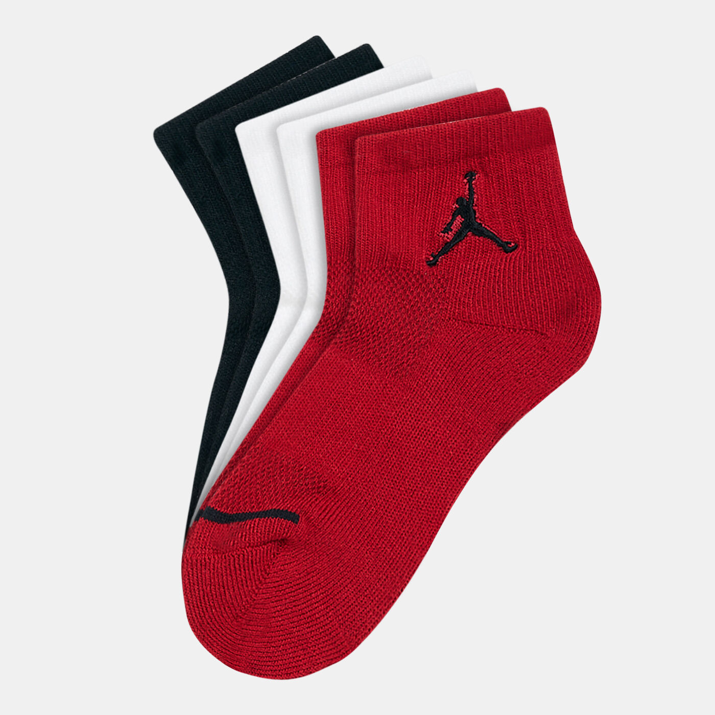 Kids Jumpman Quarter Socks (3 Pack)