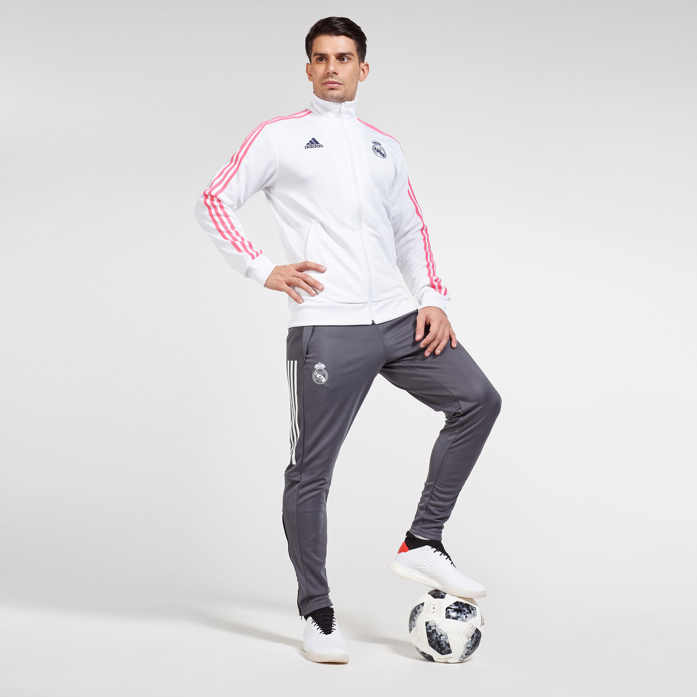 Men's Real Madrid 3-Stripes Track Jacket