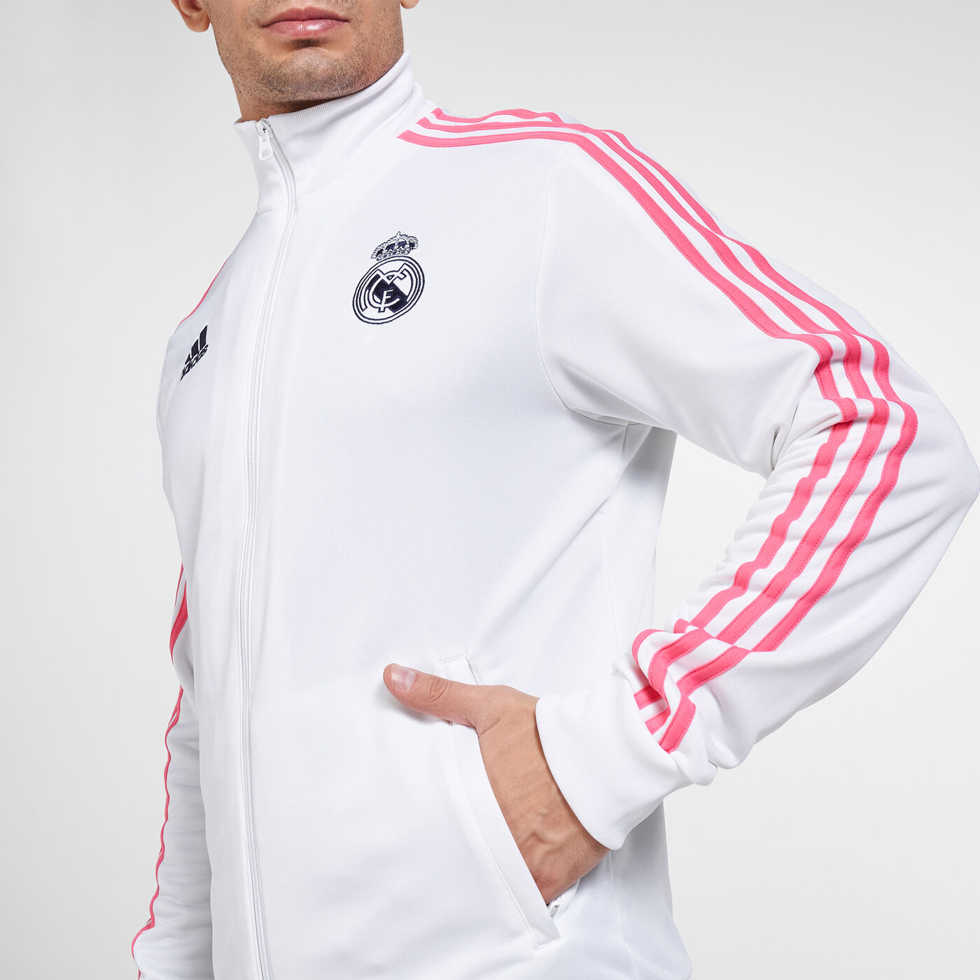 Men's Real Madrid 3-Stripes Track Jacket