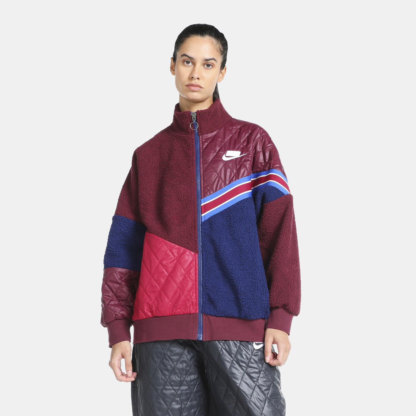 Women's Sportswear Sherpa Track Jacket