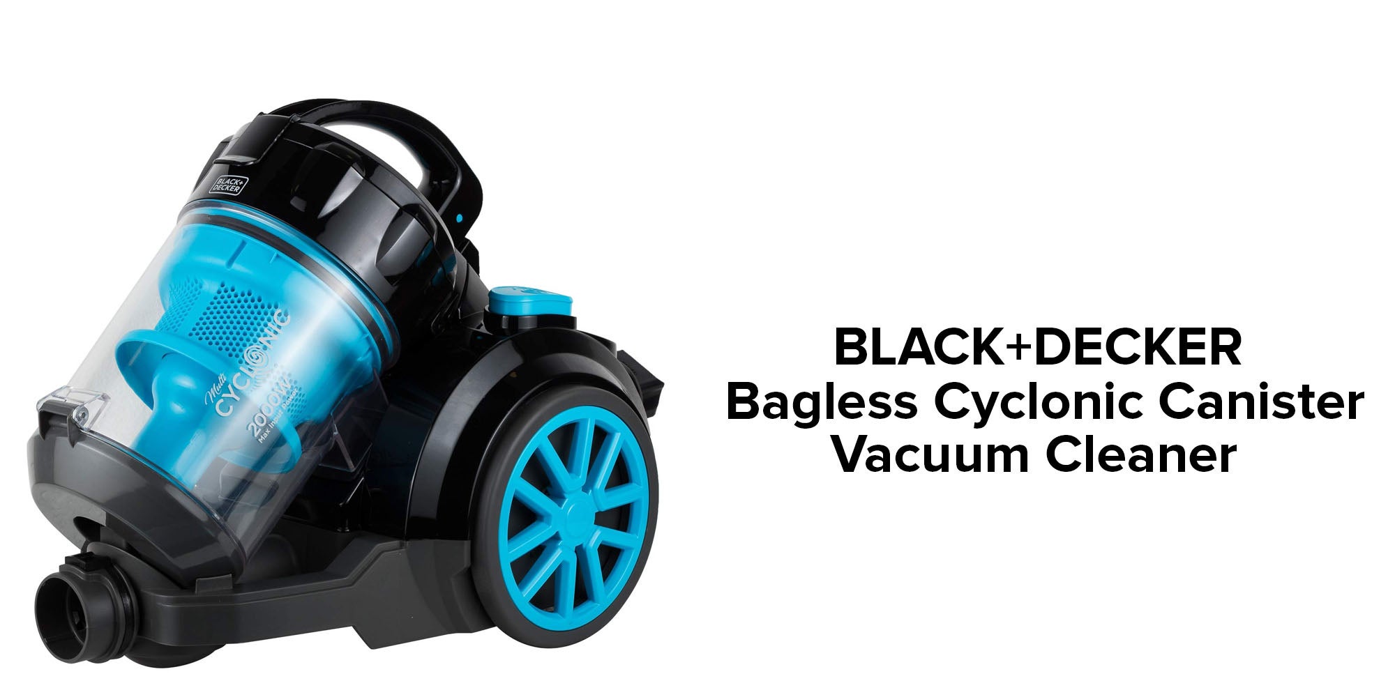 Bagless Cyclonic Canister Vacuum Cleaner 4L 1800 W Vm2080-B5 Black/Blue/Clear