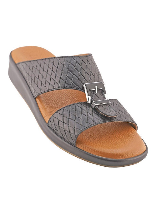 Comfortable Slip-On Arabic Sandals Black