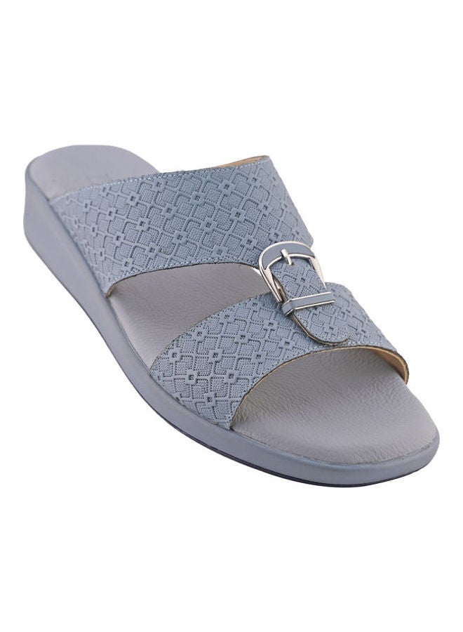 Comfortable Buckle Style Arabic Sandals Blue