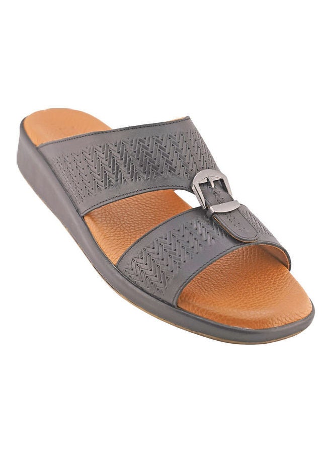 Comfortable Slip-On Arabic Sandals Black