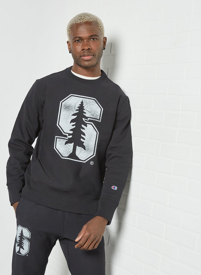 Front Graphic Sweatshirt Black