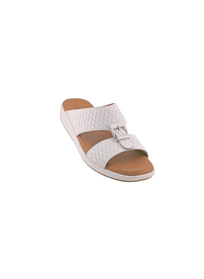 Stylish Slip-On Casual Sandals White