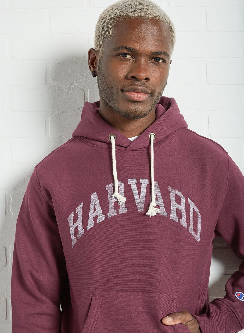 College Reverse Weave Hoodie Purple