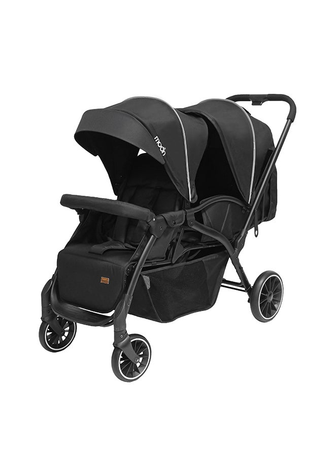 Dois - Twin Stroller - Black, Twin Baby Stroller Pram