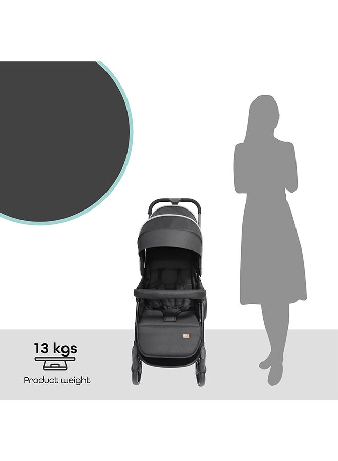 Dois - Twin Stroller - Black, Twin Baby Stroller Pram