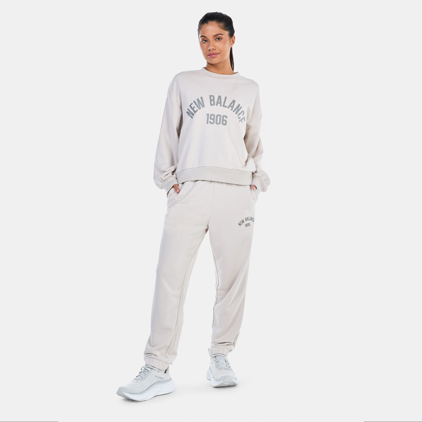 Women's Essentials Varsity Fleece Crew Sweatshirt