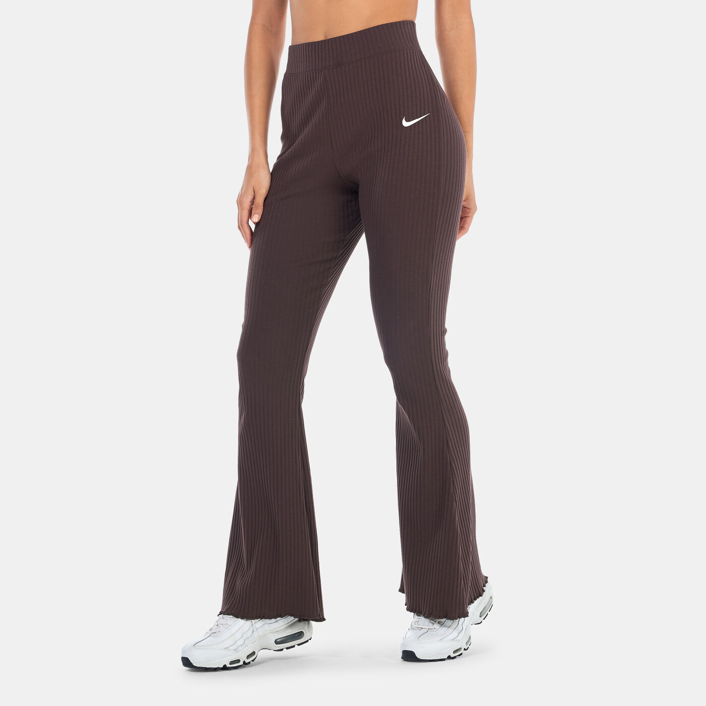 Women's Sportswear High-Waisted Ribbed Jersey Pants