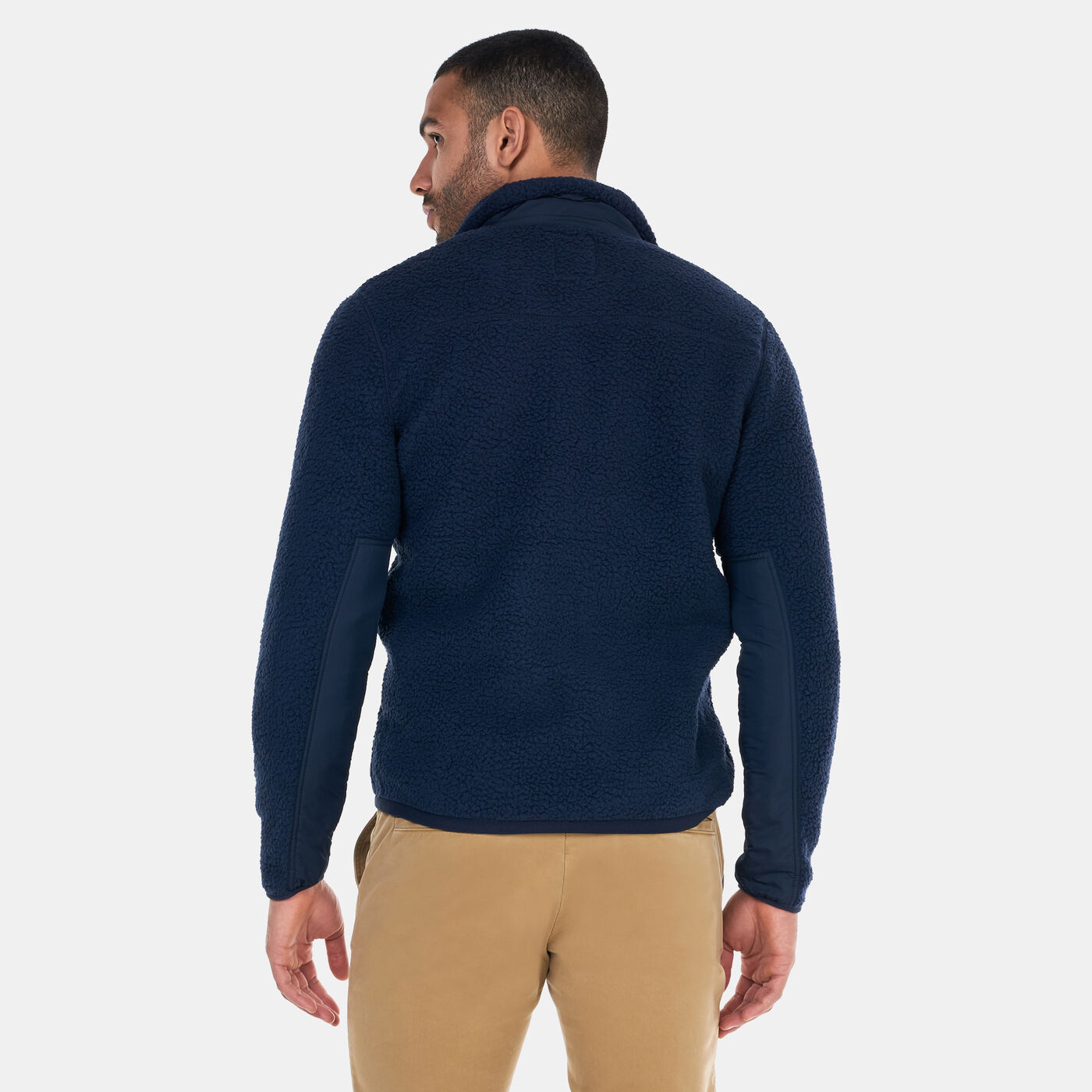 Men's Mix Media Sherpa Fleece Jacket