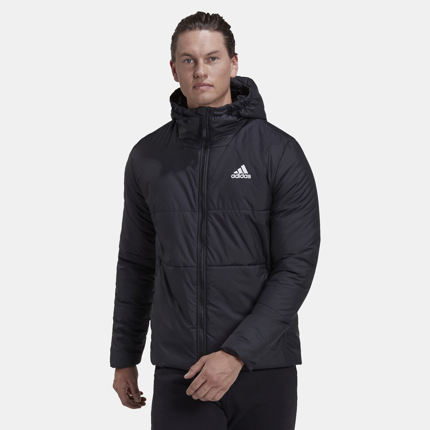 Men's BSC 3-Stripes Hooded Insulated Jacket