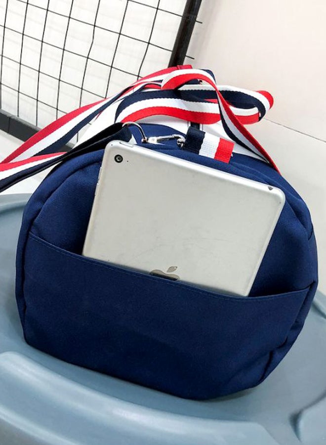 Colourblock Pattern Duffel Bag Blue/White/Red