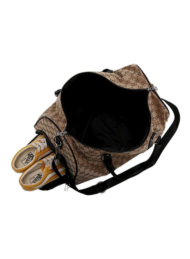 Printed Duffel Bag Brown/Black