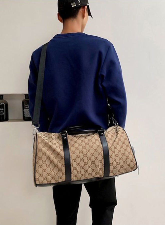 Printed Duffel Bag Brown/Black