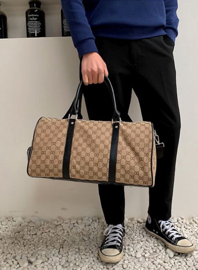 Printed Duffel Bag Brown/Black